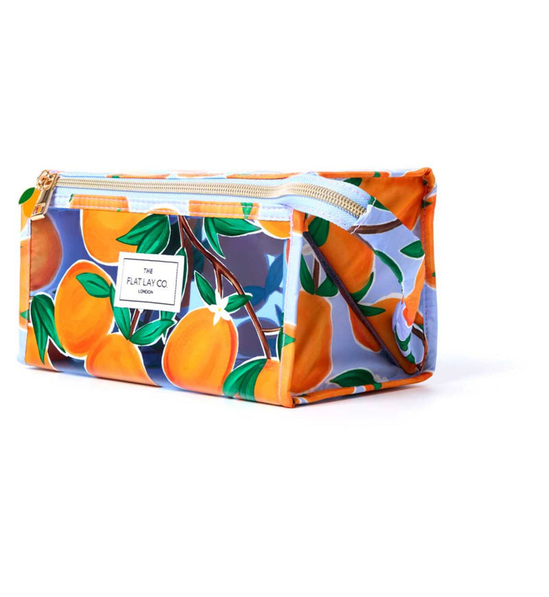 Flat Lay Co. Jelly Flat Lay Makeup Bag Mediterranean Oranges - British product