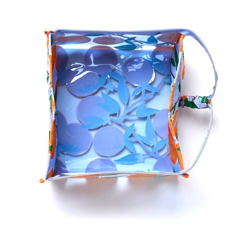 Flat Lay Co. Jelly Flat Lay Makeup Bag Mediterranean Oranges - British product