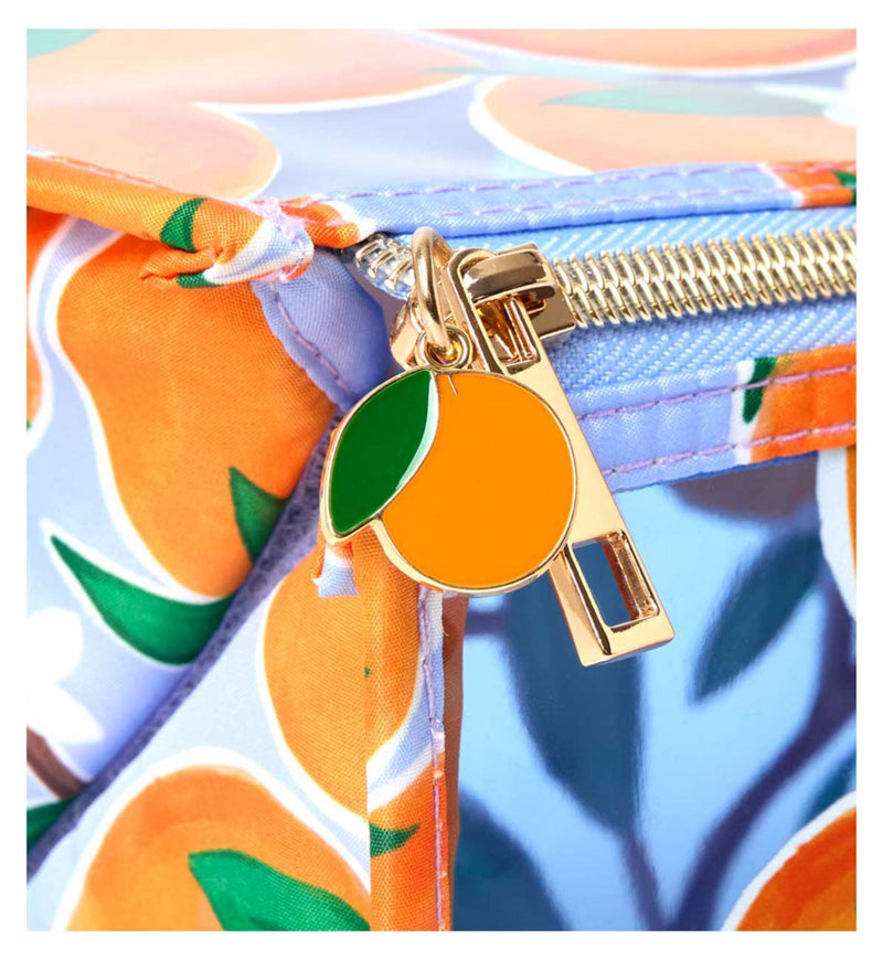 Flat Lay Co. Jelly Flat Lay Makeup Bag Mediterranean Oranges - British product