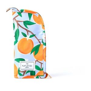 The Flat Lay Co. makeup brush case Mediterranean Oranges, imported from the UK