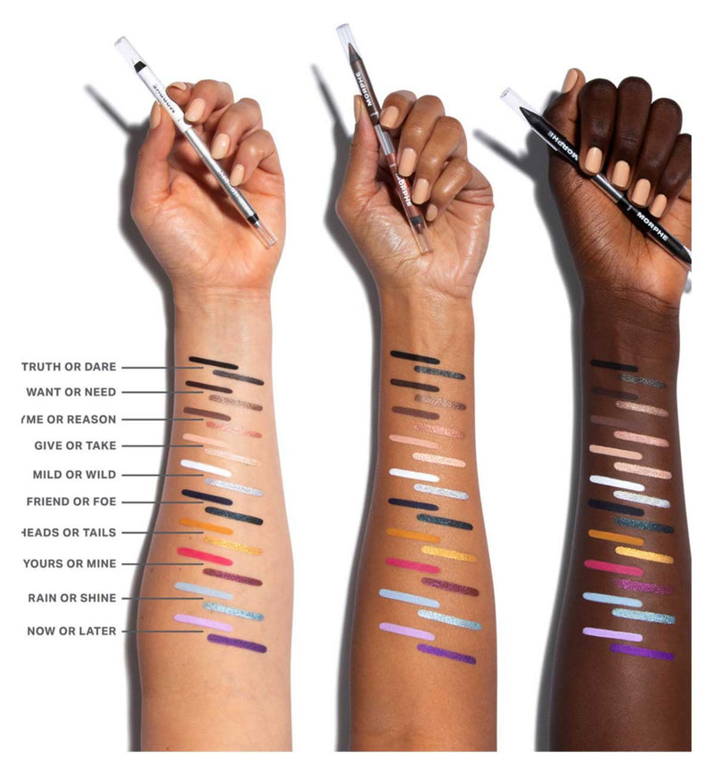 Morphe Bi-Liner dual ended gel eyeliner pencil, imported from the UK