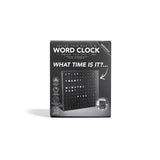 Satzuma Word Clock LED display 20x20cm, UK version