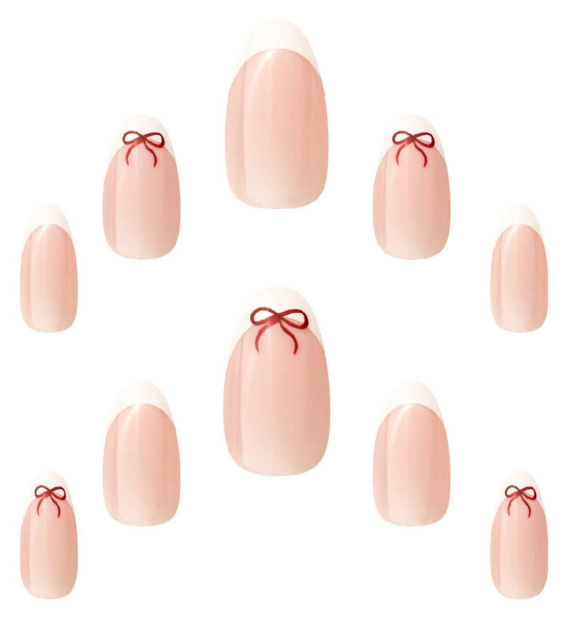 Elegant Touch short almond French false nails 24s (British brand)