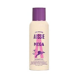 Champú Aussie Mighty Mega con aroma a fresa blanca, limpieza suave, 100 ml