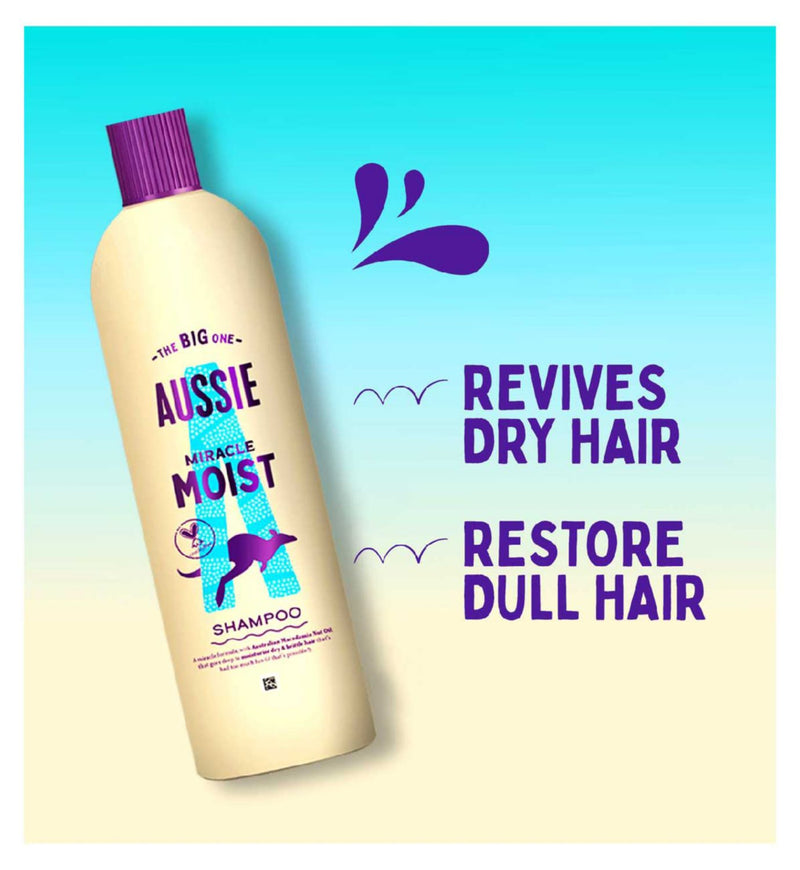 Aussie Miracle Moist Shampoo 400ml - British product