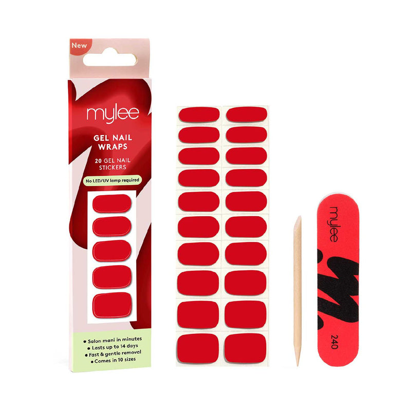 Mylee gel nail wraps French Cancan 20pcs - British product