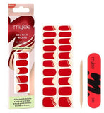 Mylee Gel Nail Wraps Lady In Red, imported from the UK