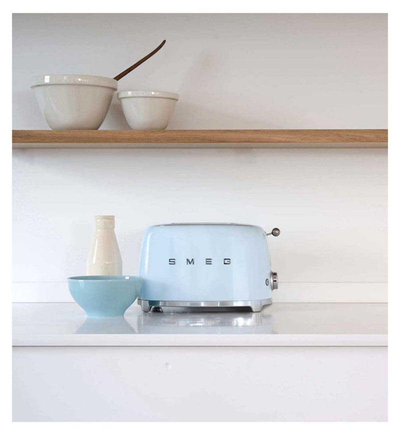 Smeg Classic 2 Slice Toaster Pastel Blue (British brand)