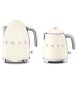 Smeg 50's Style Mini Kettle cream colour, imported from the UK