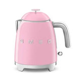 Mini hervidor eléctrico Smeg estilo años 50, color rosa, 0.8 litros