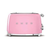 Smeg 4-skivers brødrister rosa 50-tallsdesign kjøkkenapparat