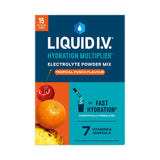 Liquid I.V. electrolyte powder mix Tropical Punch 15 sachets, UK version