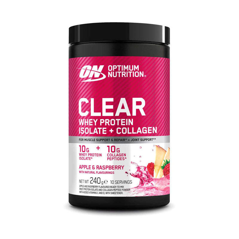Optimum Nutrition whey protein powder Apple Raspberry 240g, imported from the UK
