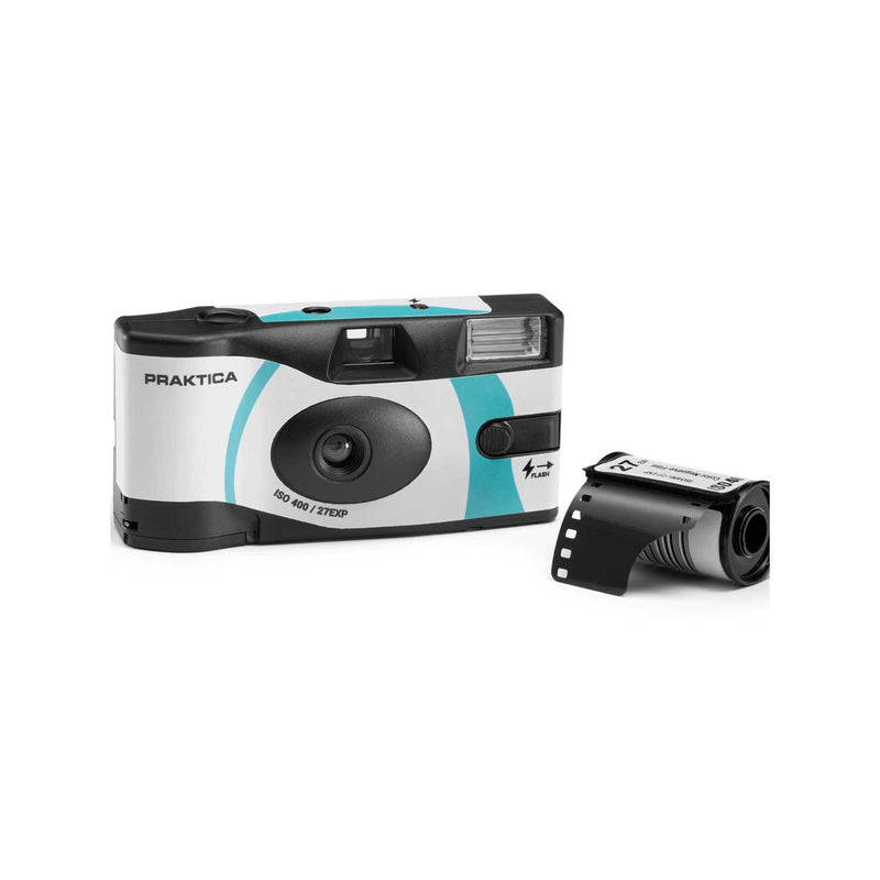 Praktica mint green disposable camera 27 exposures - British product