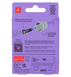 Alpine Partyplug transparent earplugs 1 pair - British product