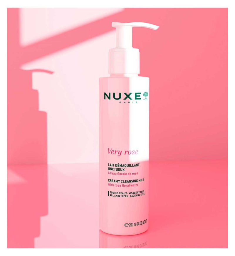 NUXE Very Rose Cleansing Milk 200ml, imported from the UK