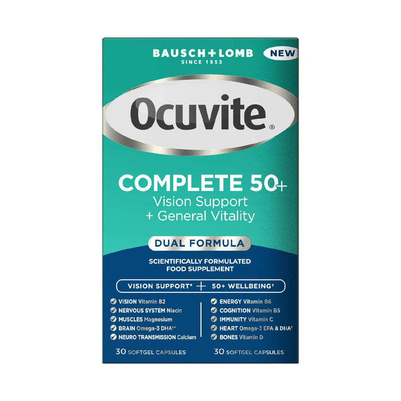 Bausch + Lomb Ocuvite 50+ vision supplement 60 capsules - British product