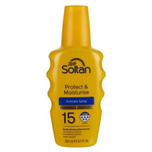 Soltan sunscreen spray SPF15 200ml (British brand)