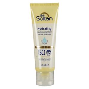 Soltan Sensitive Facial Suncare Cream Niacinamide SPF50 50ml (British brand)