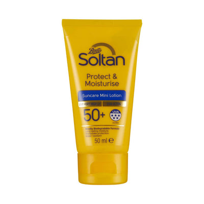 Lotion solaire protectrice et hydratante Soltan Protect & Moisturise Mini SPF50+ 50ml