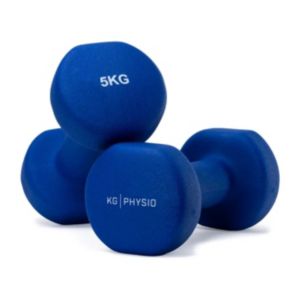 Boots KG Physio 5kg Dumbbell Set Navy Blue Exercise Weights Pair- Buy online at McGrocer