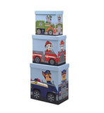Paw Patrol storage box set of 3 , imported from the UK
