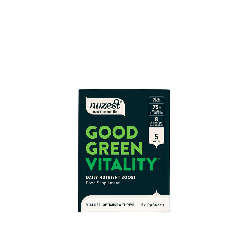 NUZEST Good Green Vitality greens powder 5 sachets, UK version