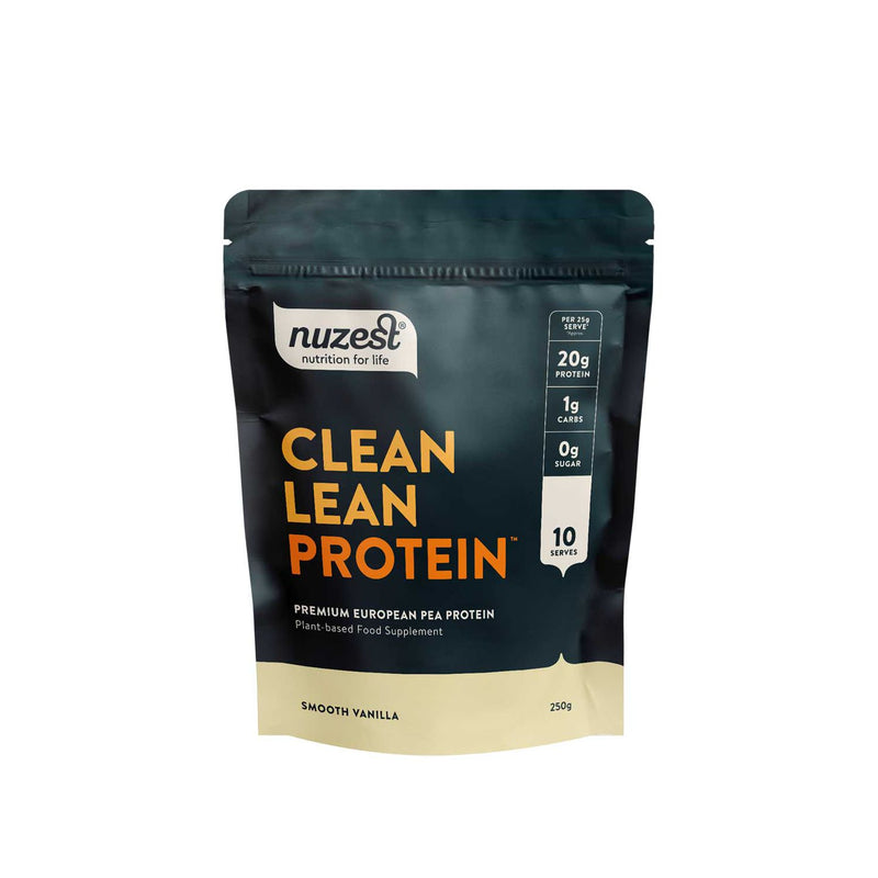 NuZest Pea Protein Powder Smooth Vanilla 250g imported from the UK