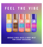 Adidas Vibes Hair & Body Mist Spark Up 236ml - British product