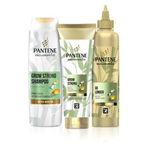 Boots Pantene Grow Strong Bundle Sjampo Balsam Hårbehandling 400ml - Kjøp online hos McGrocer