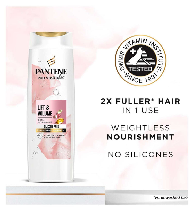 Pantene Miracles Lift Shampoo Conditioner Bundle 675ml, imported from the UK