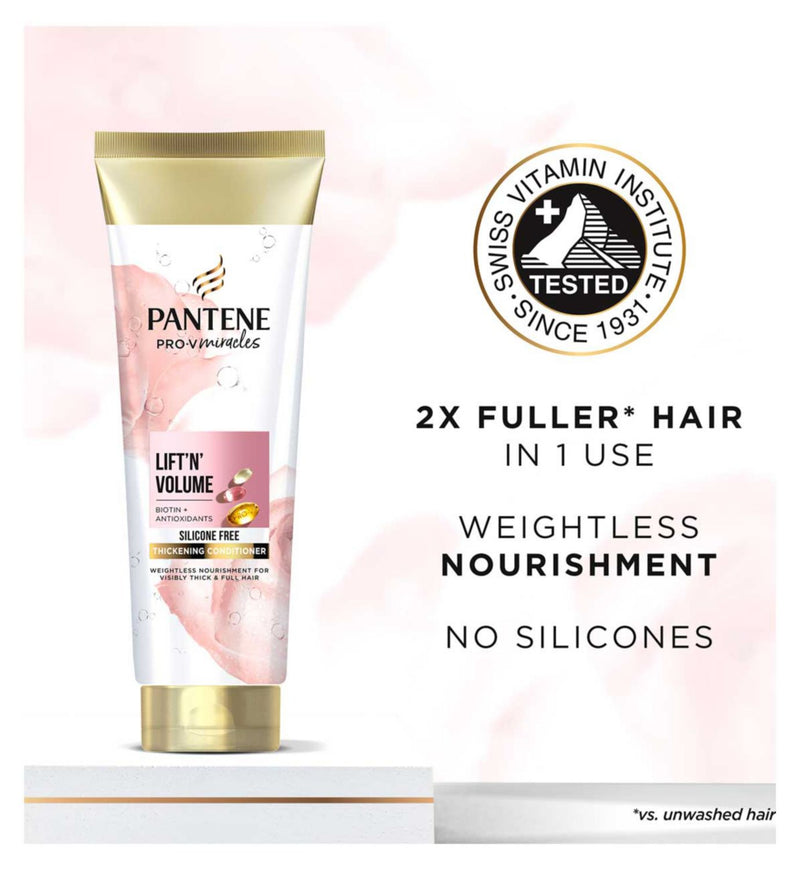 Pantene Miracles Lift Shampoo Conditioner Bundle 675ml, imported from the UK
