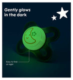 MAM Start Night Soother Blue 2 Pack, imported from the UK