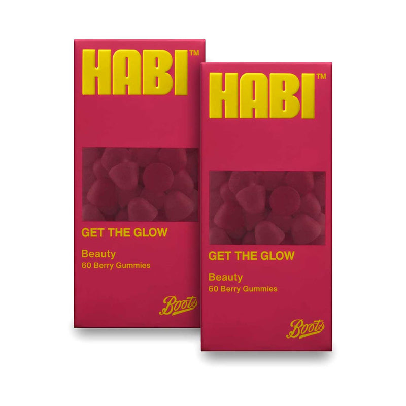 Habi Get The Glow beauty gummies 60s - British product