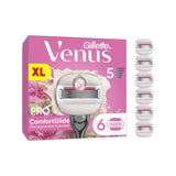 Gillette Venus Pro ComfortGlide Pomegranate razor blades 6 pack - British product