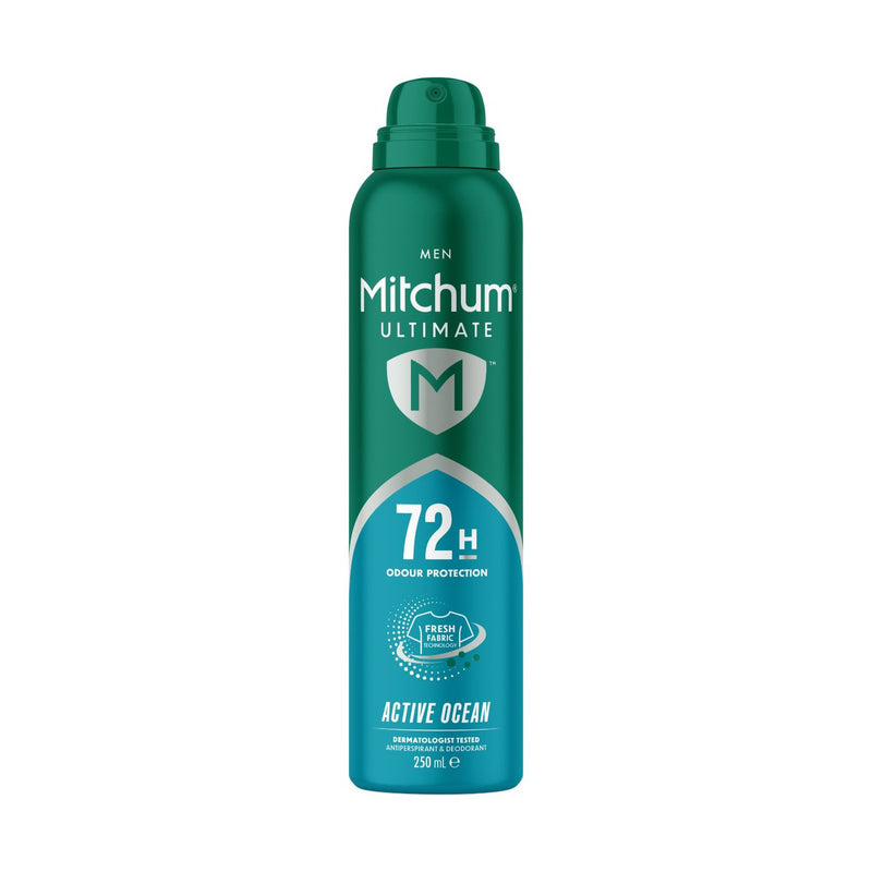 Mitchum Men's Anti-Perspirant Deodorant Active Ocean 250ml, imported from the UK