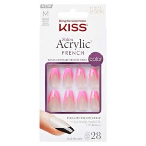 Boots KISS Salon Acrylic French Nail Tips Squared 31s- Buy online at McGrocer