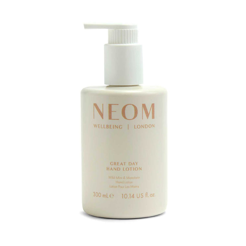 NEOM Wellbeing Great Day Hand Lotion 300ml, imported from the UK