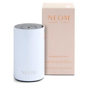 NEOM Wellbeing Pod Mini+ Diffuser White, imported from the UK