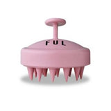 FUL Scalp Massager Brush Pink Silicone Hair Care Cleanser