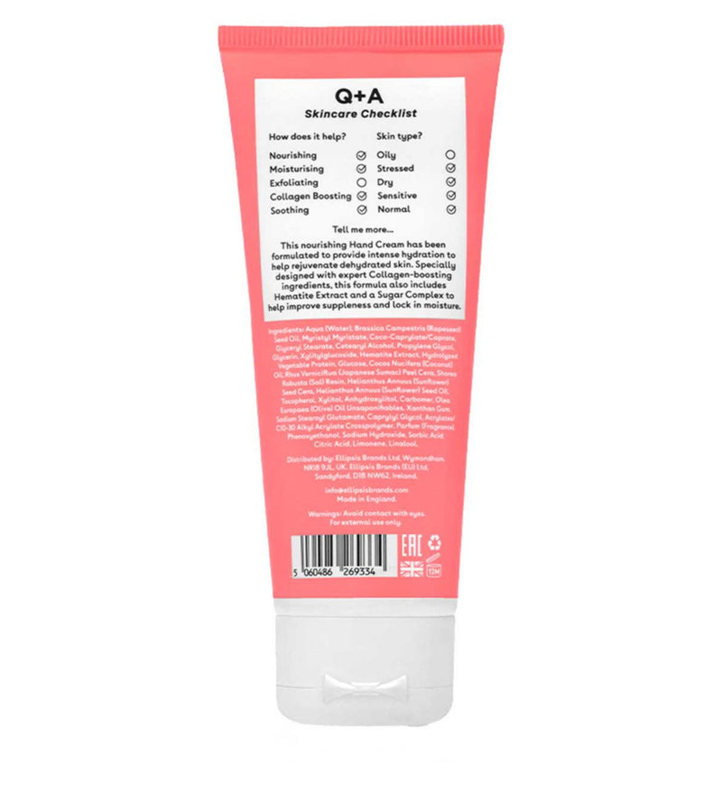 Q+A Collagen Hand Cream 75ml - British product