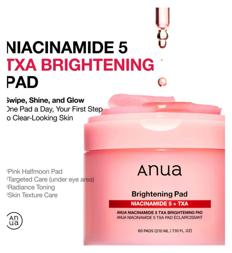 Anua Niacinamide 5 TXA Brightening Pads 210ml - British product