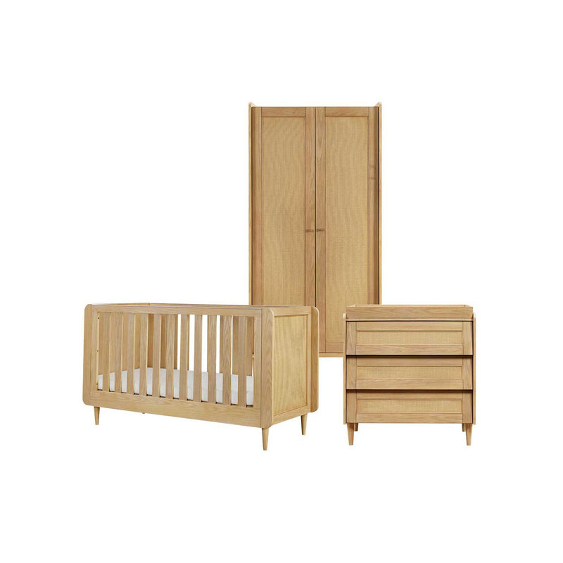 Tutti Bambini Japandi Mini 3 Piece Room Set Light Oak (British brand)