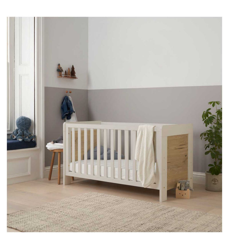 Tutti Bambini cot bed White Sand Distressed Oak - British product