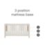 Tutti Bambini cot bed White Sand Distressed Oak - British product
