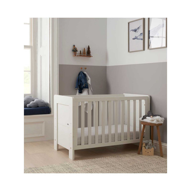 Tutti Bambini Alba Mini Cot Bed White - British product