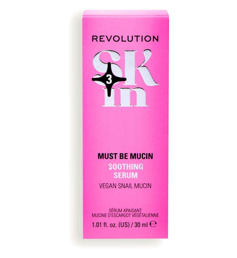 Revolution Skin vegan snail mucin soothing serum, UK version