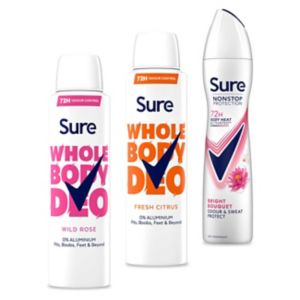 Sure Women Deodorant Bundle Mixed Scents Various Sizes (British brand)