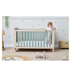 Tutti Bambini Kuba Cot Bed Golden Oak and Sage Weave (British brand)