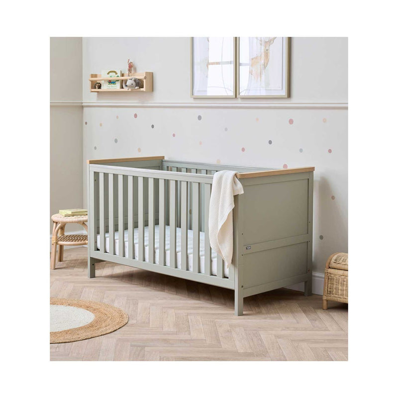 Tutti Bambini Misha Cot Bed Sage Golden Oak 140x70cm (British brand)